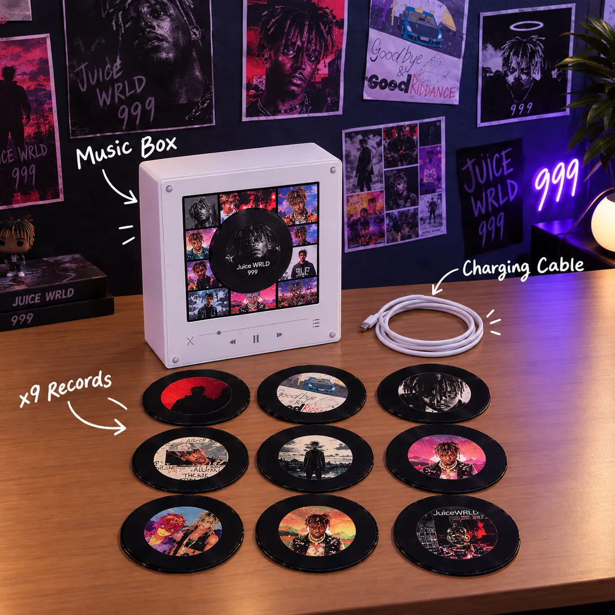 Lucid Vinyl Juice WRLD - Magnetic Music Box