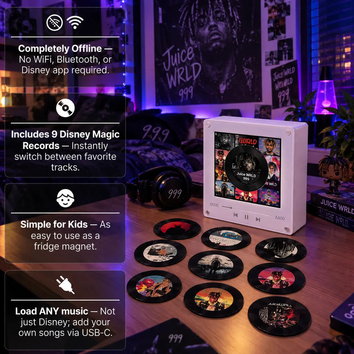 Lucid Vinyl Juice WRLD - Magnetic Music Box